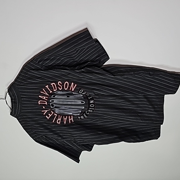 Harley Davidson XL gray short sleeve button down shirt - Picture 4 of 7